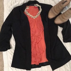 3/4 sleeve blazer